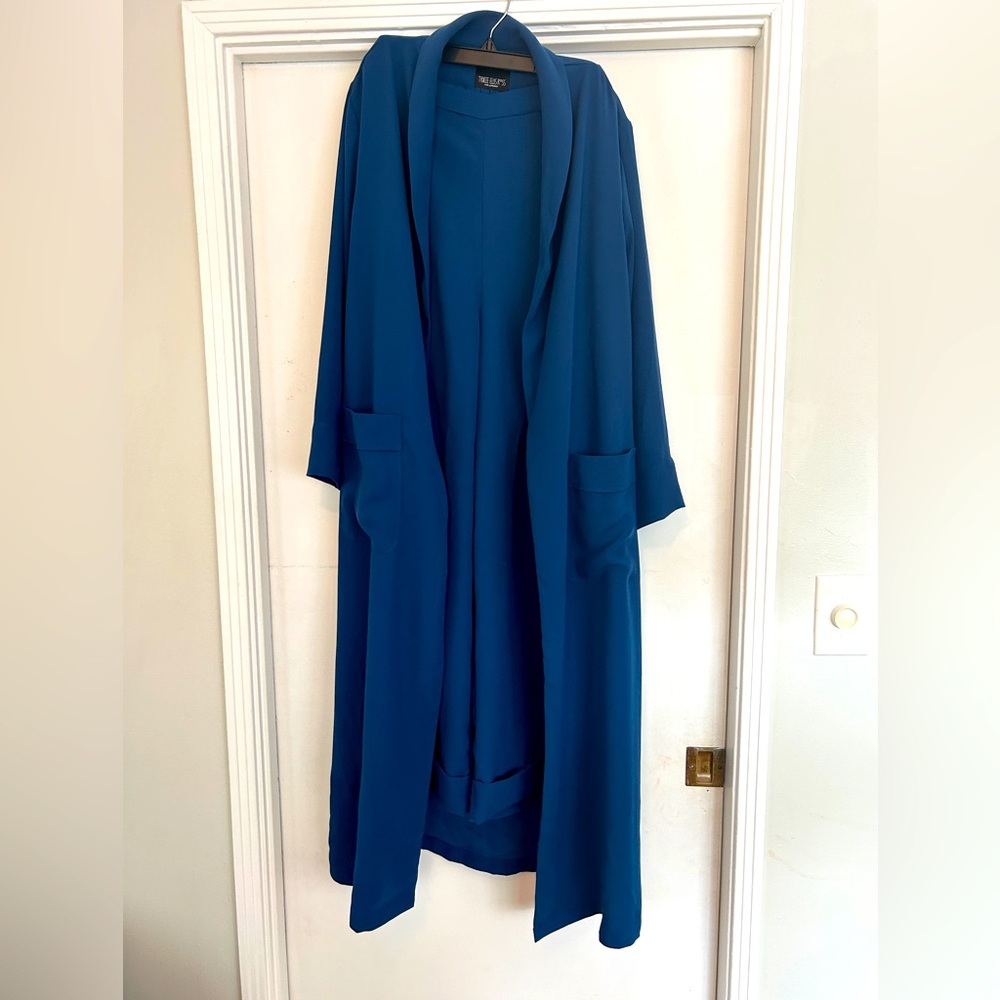 Tracee Ellis Ross wide leg pants and trench set
